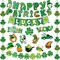 St. Patrick’s Party Supplies: Pre-Assembled St. Patrick’s Day Banner & Hanging Decorations – Shamrocks, Lucky Banners & Party Accessories for Office, Home, Classroom